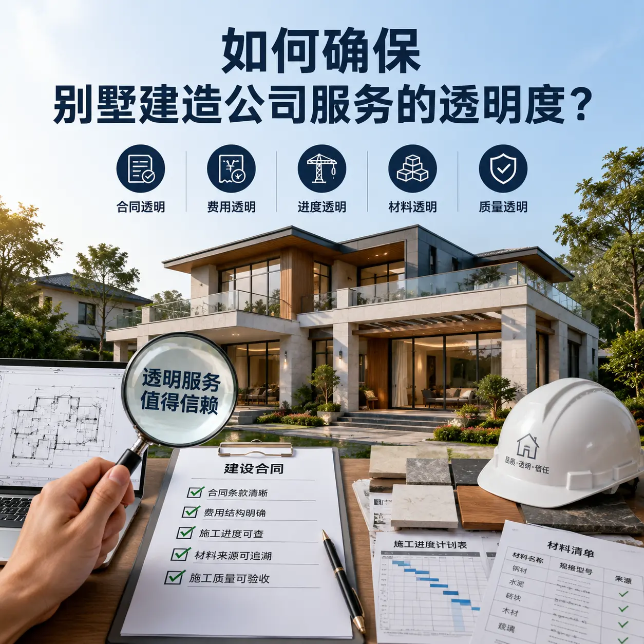 在 习水 如何确保别墅建造公司服务的透明度？