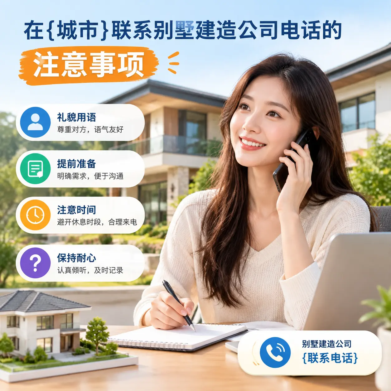 在习水联系别墅建造公司电话的注意事项