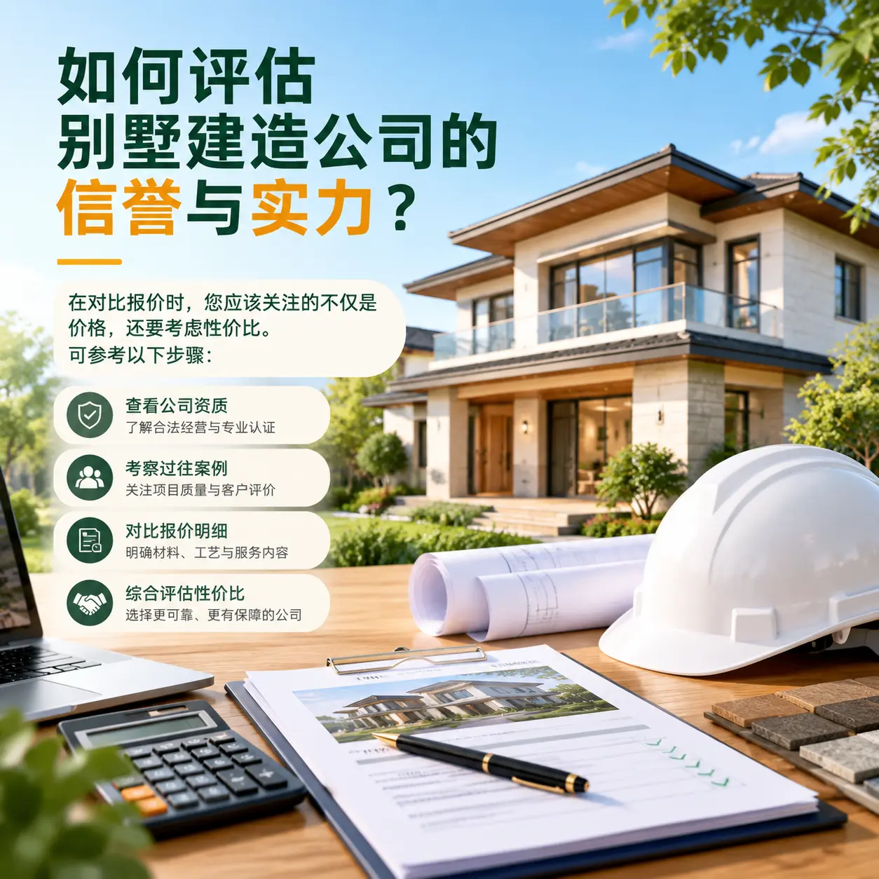 如何评估 习水 别墅建造公司的信誉与实力？
