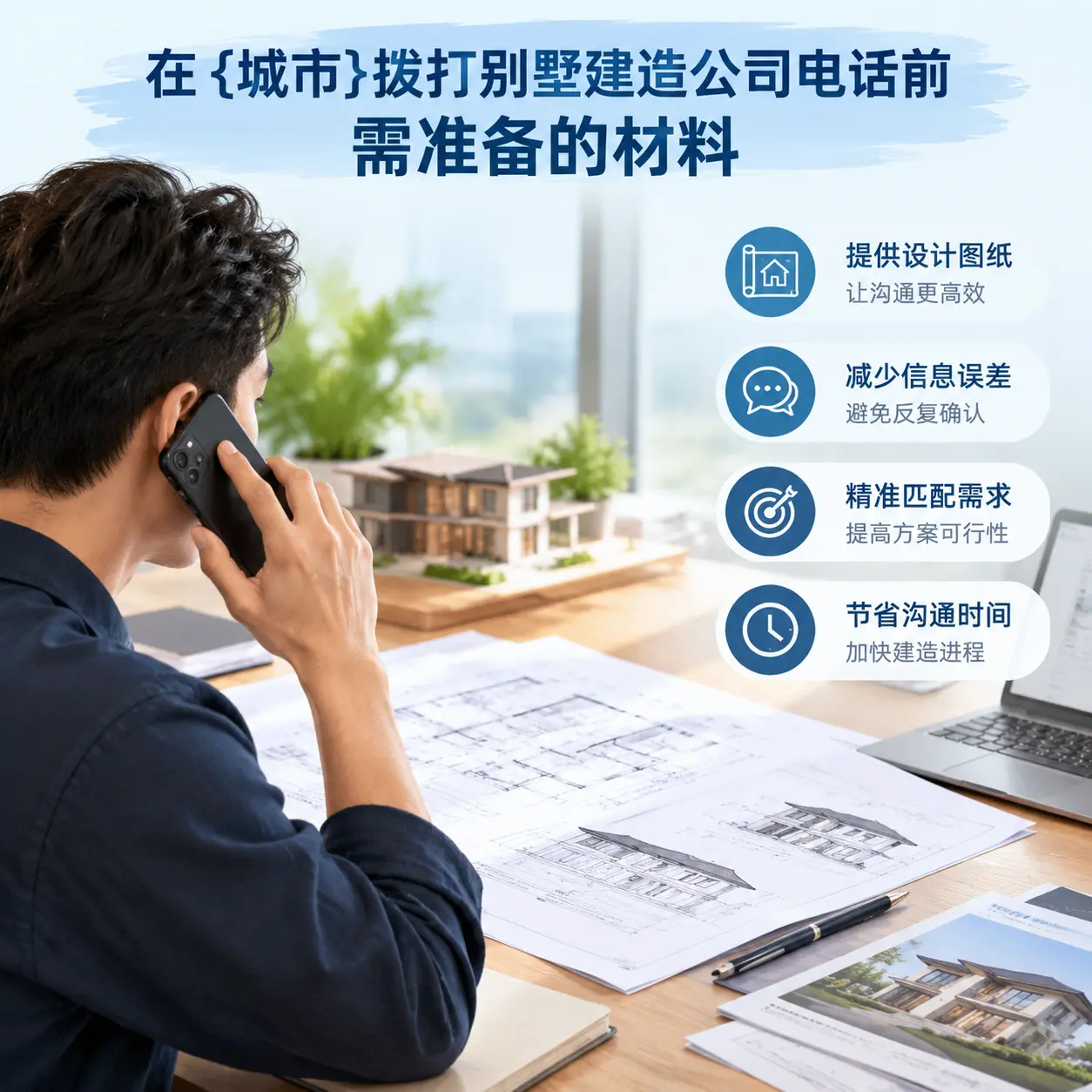 在习水拨打别墅建造公司电话前需准备的材料