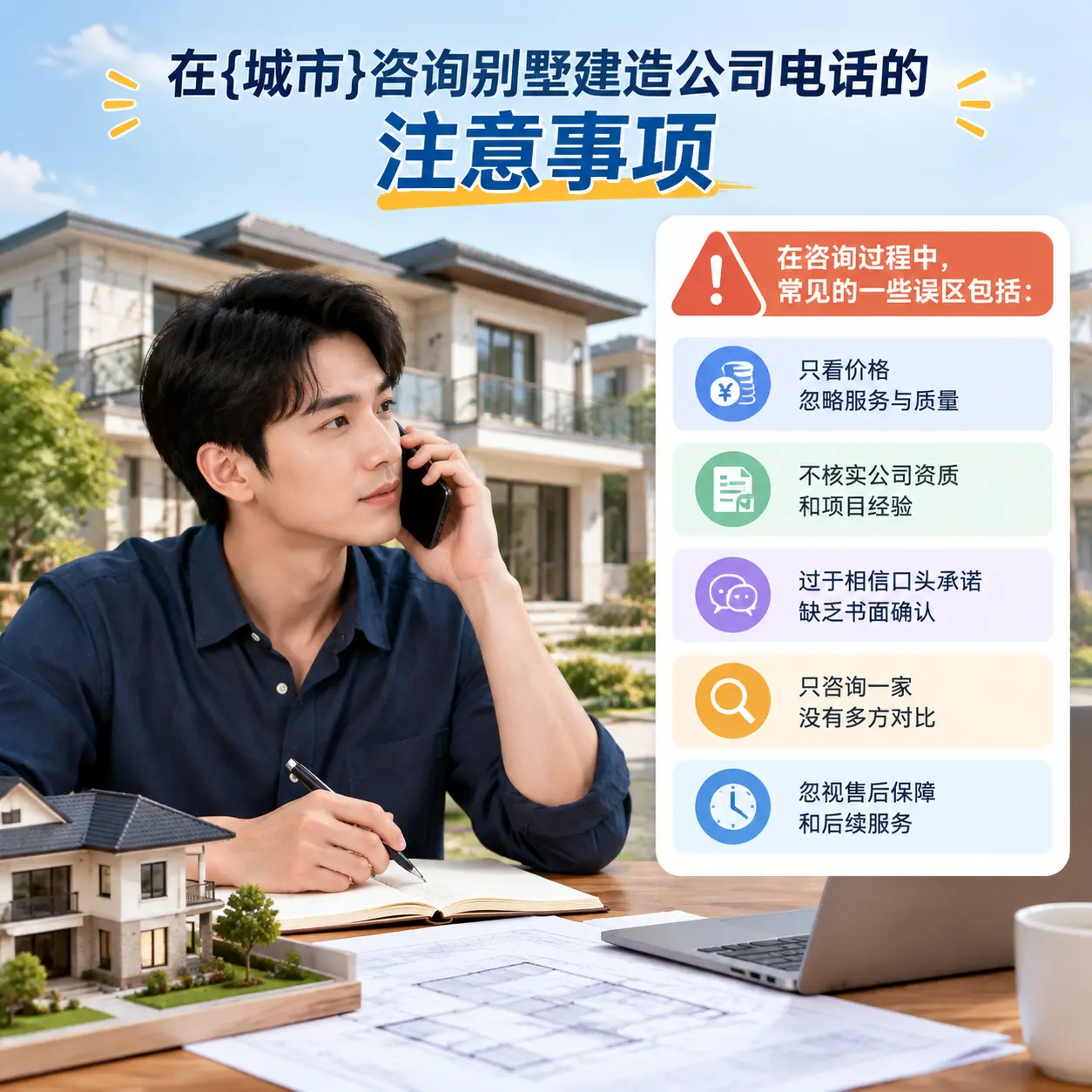 在习水咨询别墅建造公司电话的注意事项